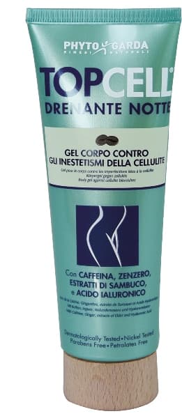 Topcell Drenante Notte - Gel corpo contro la cellulite 125 Ml