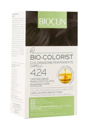 Bioclin Bio-Colorist 4.24 Castano Beige Rame Tintura Naturale Capelli