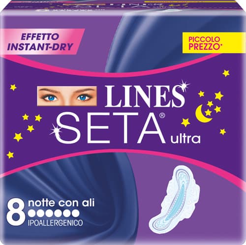 Lines Seta Ultra Notte Con Ali 8 pezzi