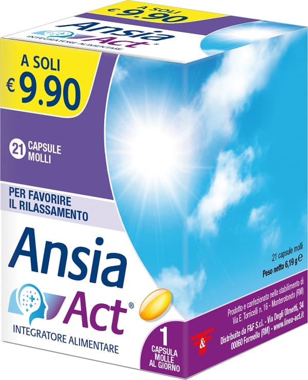 Ansia Act Integratore Tono Dell'Umore 21 Capsule