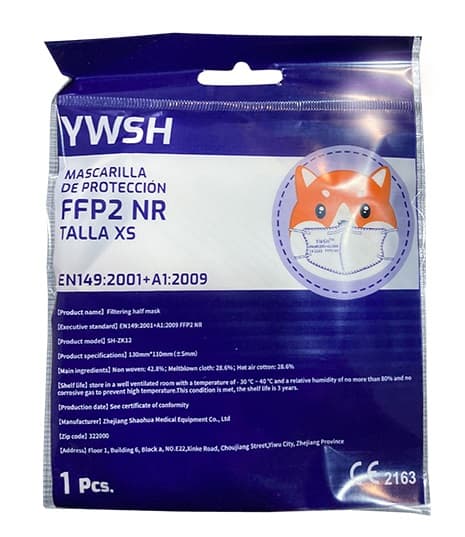 MASCHERINA FFP2 XS BIANCHE MB