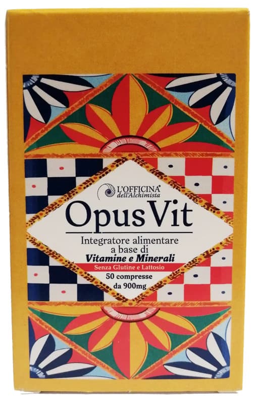 OpusVit - Integratore a base di Vitamine e Minerali. -Confezione da 50 compresse da 900 mg
