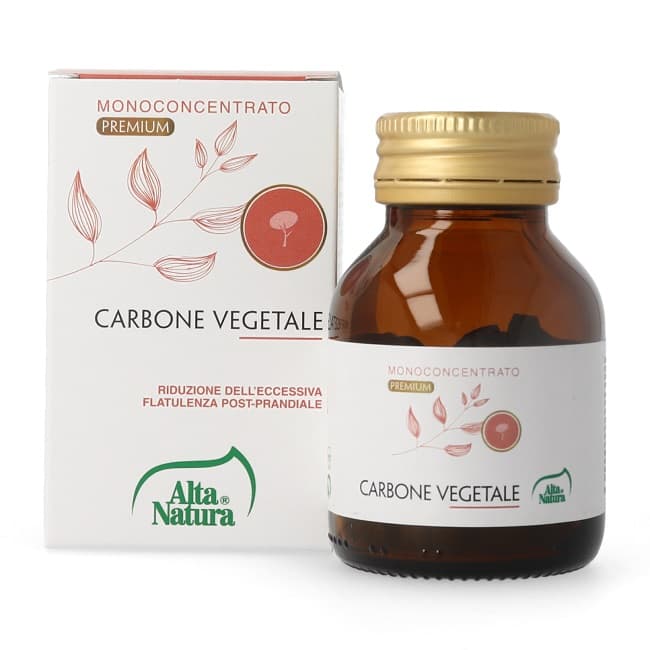Alta Natura Terranata - Monoconcentrato Carbone Vegetale 475mg, 90 Compresse