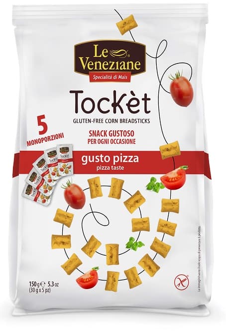 Molino Di Ferro Le Veneziane - Tockèt Gusto Pizza Multipack, 5 Pezzi x 30g