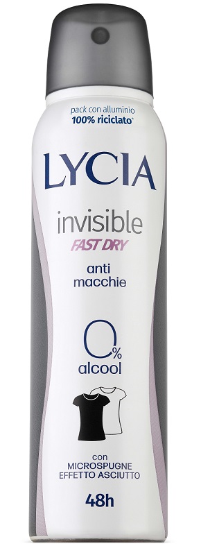 Lycia Invisible Fast Dry Spray Deodorante Antiodore 150 ml