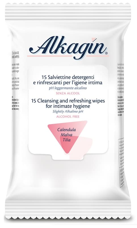 Alkagin Salviettine Detergenti Igiene Intima 15 Pezzi