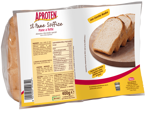 Aproten pane bianco fette 400g