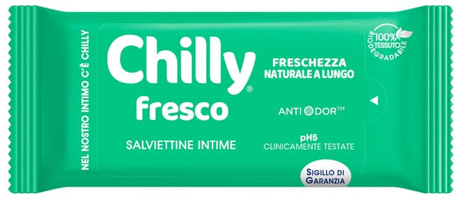 Chilly Formula Fresca Salviettine Intime Rinfrescanti 12 Pezzi
