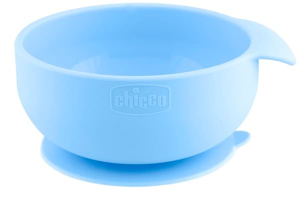 Chicco Ciotola Con Ventosa Silicone Blu 1 Pezzo