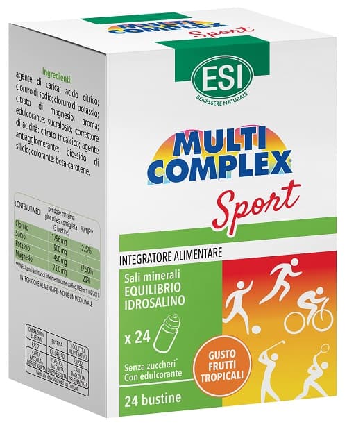 Esi Multicomplex Sport Integratore per l'Equilibrio Salino 24 bustine