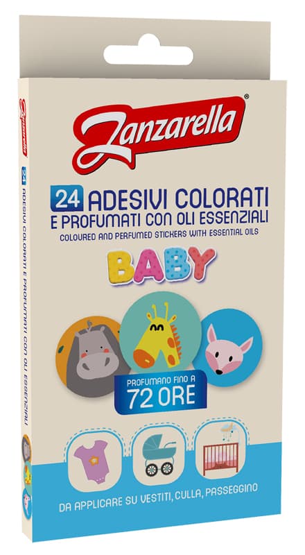 Zanzarella sticker baby 24 pezzi