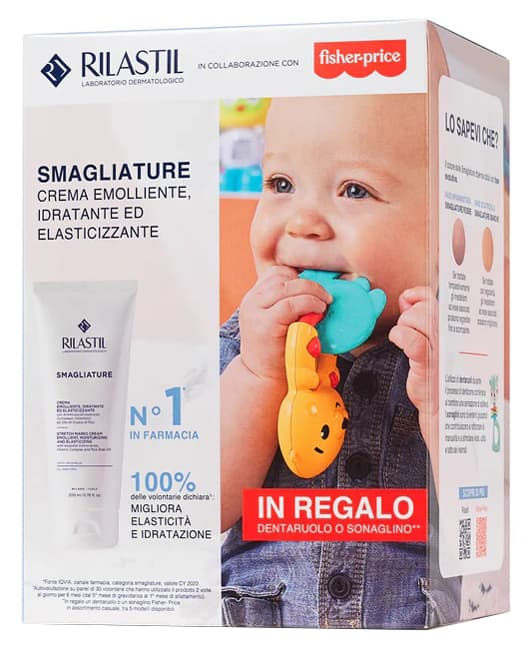 Rilastil Cofanetto Mamma Smagliature Crema Corpo 200ml + Gadget Bambini