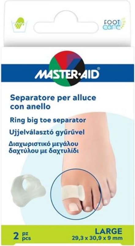 Footcare separatore alluce anello small 2 pezzi
