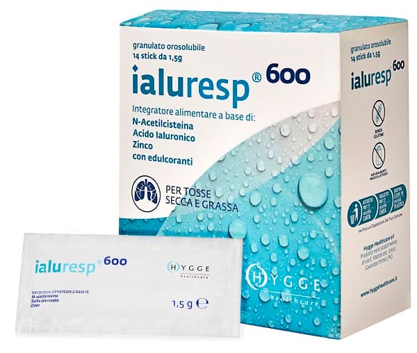 Ialuresp 600 granulato orosolubile 14 stick