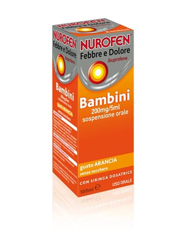 Nurofen febbre dolore arancia 200mg/5ml - reckitt benckiser h.it