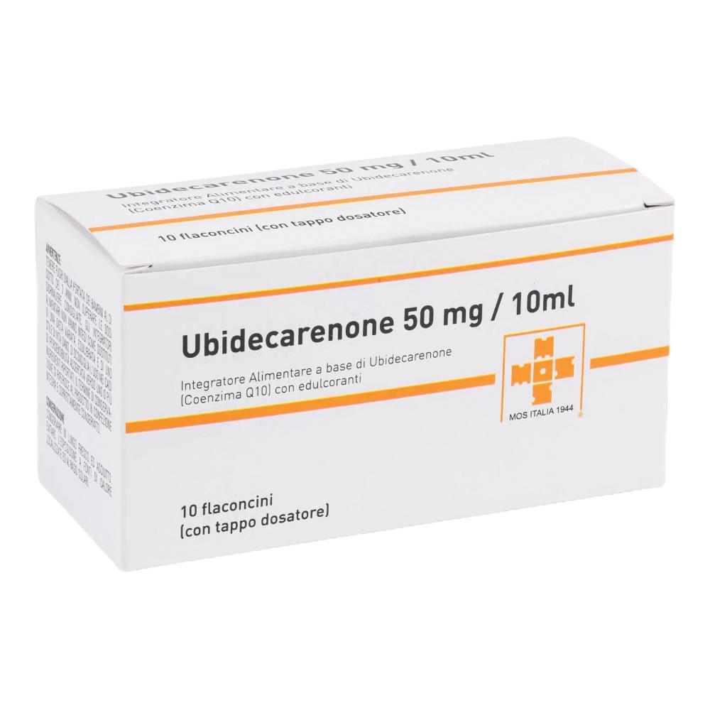 Ubidecarenone 50Mg/10Ml Polvere E Solvente Per Sospensione Orale 10 Flaconcini