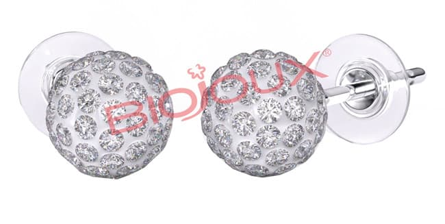 BJT0060 ORECCHINI CRYSTAL 6 STAINLESS STEEL