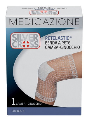 Silver Cross Retelastic Benda A Rete Gamba-Ginocchio Calibro 5 1 Pezzo