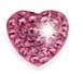 BJT2100 ORECCHINI CUORE ROSA STAINLESS STEEL