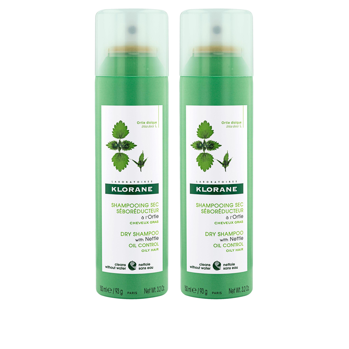 Klorane Duo Shampoo Secco All'ortica Np