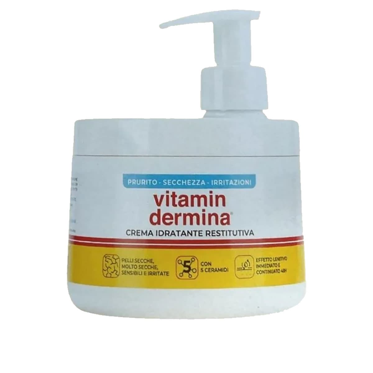 Vitamindermina crema idratante restitutiva pompa 400 ml