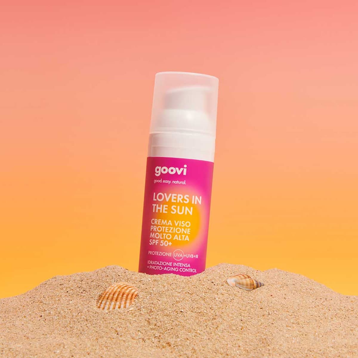 Goovi crema viso spf50+ lovers in the sun 50 ml
