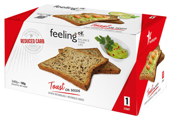 Feeling Ok Toast Oil Seeds Start 2 x 80 g