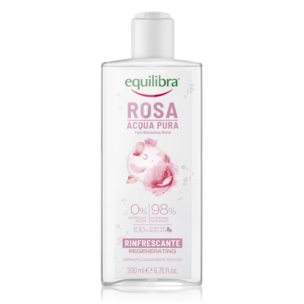 Equilibra Rosa Ialuronica Acqua Pura Viso Trattamento Rinfrescante 200 ml