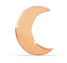 ORECCHINO MEZZALUNA ORO ROSA