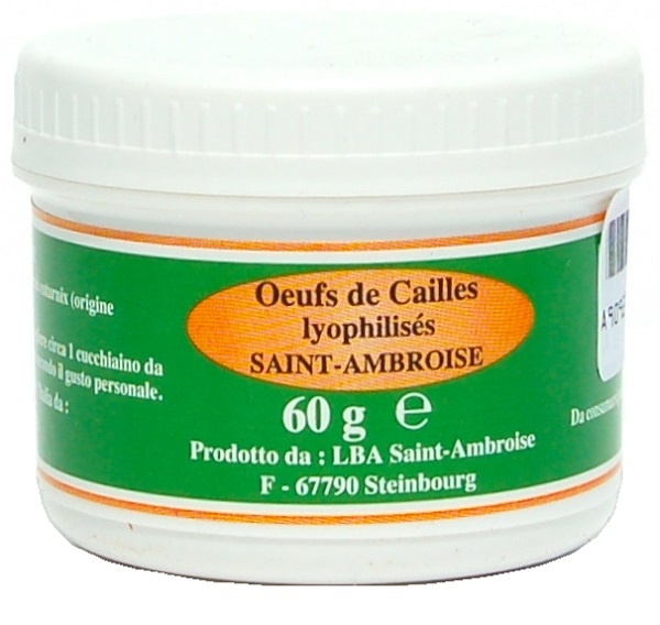 VEGETAL PROGRESS UOVA COTURNIX LIOFILIZZATE 60g