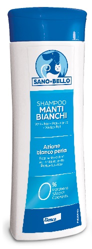 Sano e Bello Shampoo Manti Bianchi Cani 250 Ml