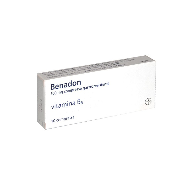 Benadon 300 Mg Piridossina Cloridrato Vitamina B6 10 Compresse
