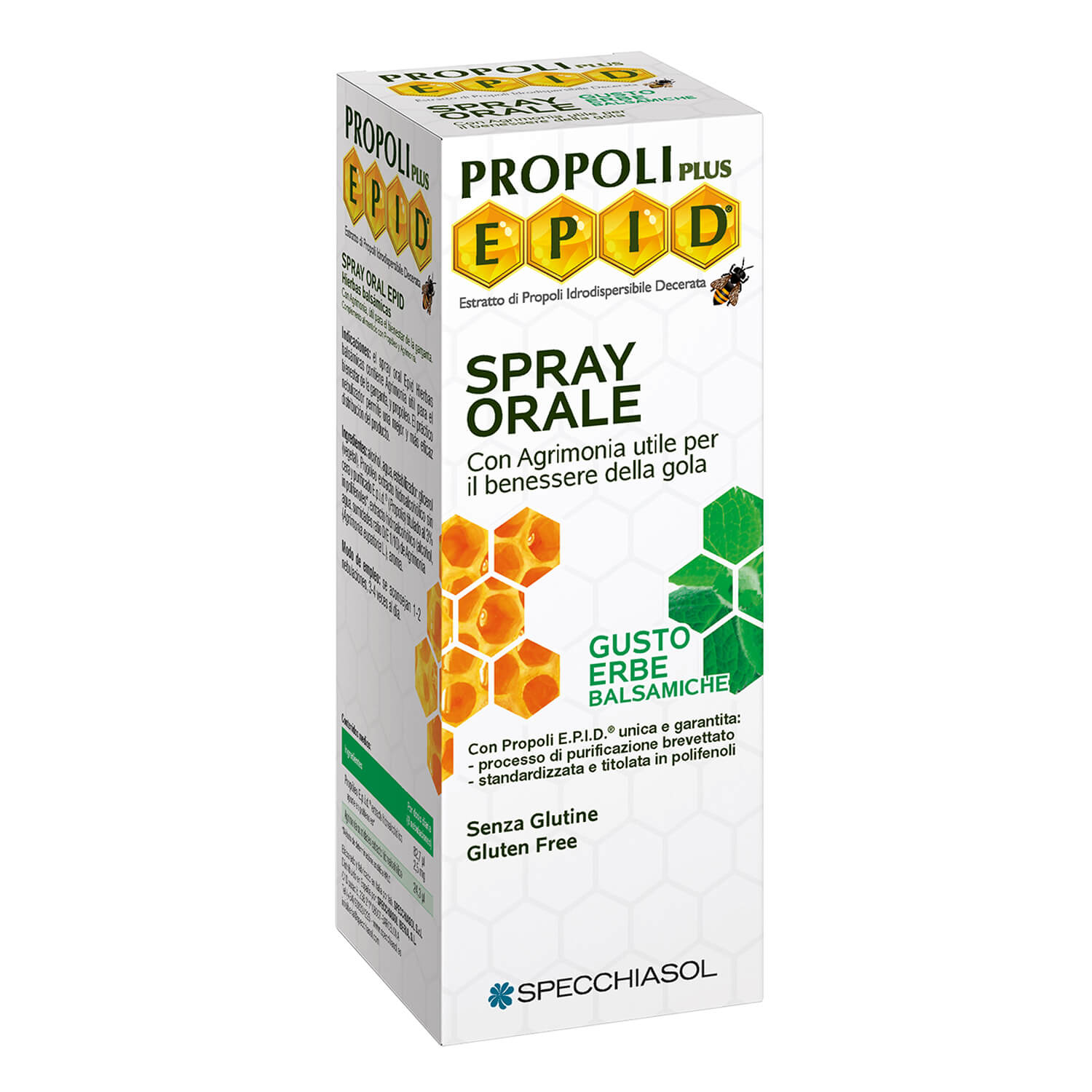 Specchiasol Epid Spray Orale Con Erbe Balsamiche Integratore Per la Gola 15 ml