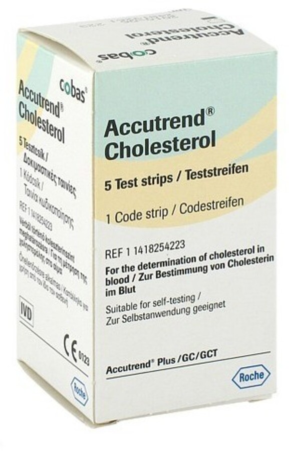 Accutrend Cholesterol Controllo Colesterolo 5 Strisce Reattive