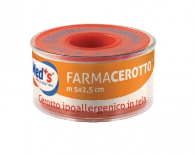 Med's Cerotto Tela In Rocchetto 5 m x 1,25 cm