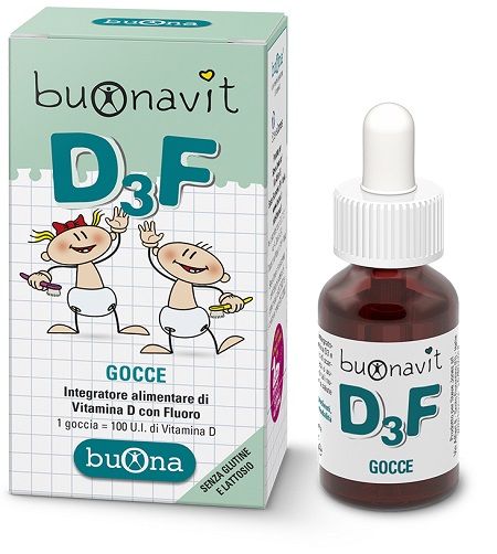 BuonaVit D3F Integratore Ossa e Denti Gocce 12 ml