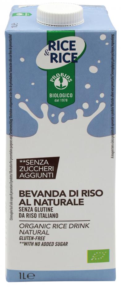 Rice&rice bevanda di riso al naturale 1 litro