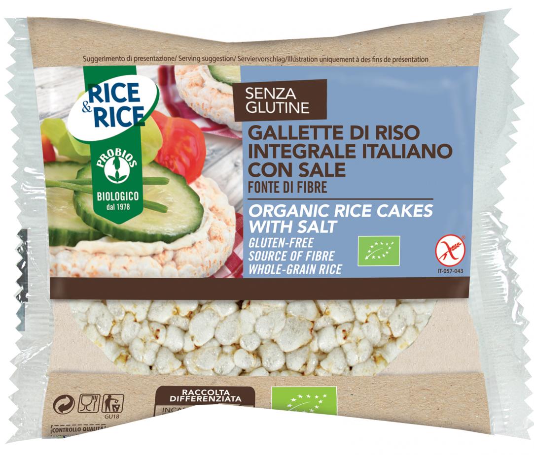 Rice&rice gallette di riso con sale duopack 13 g senza lievito