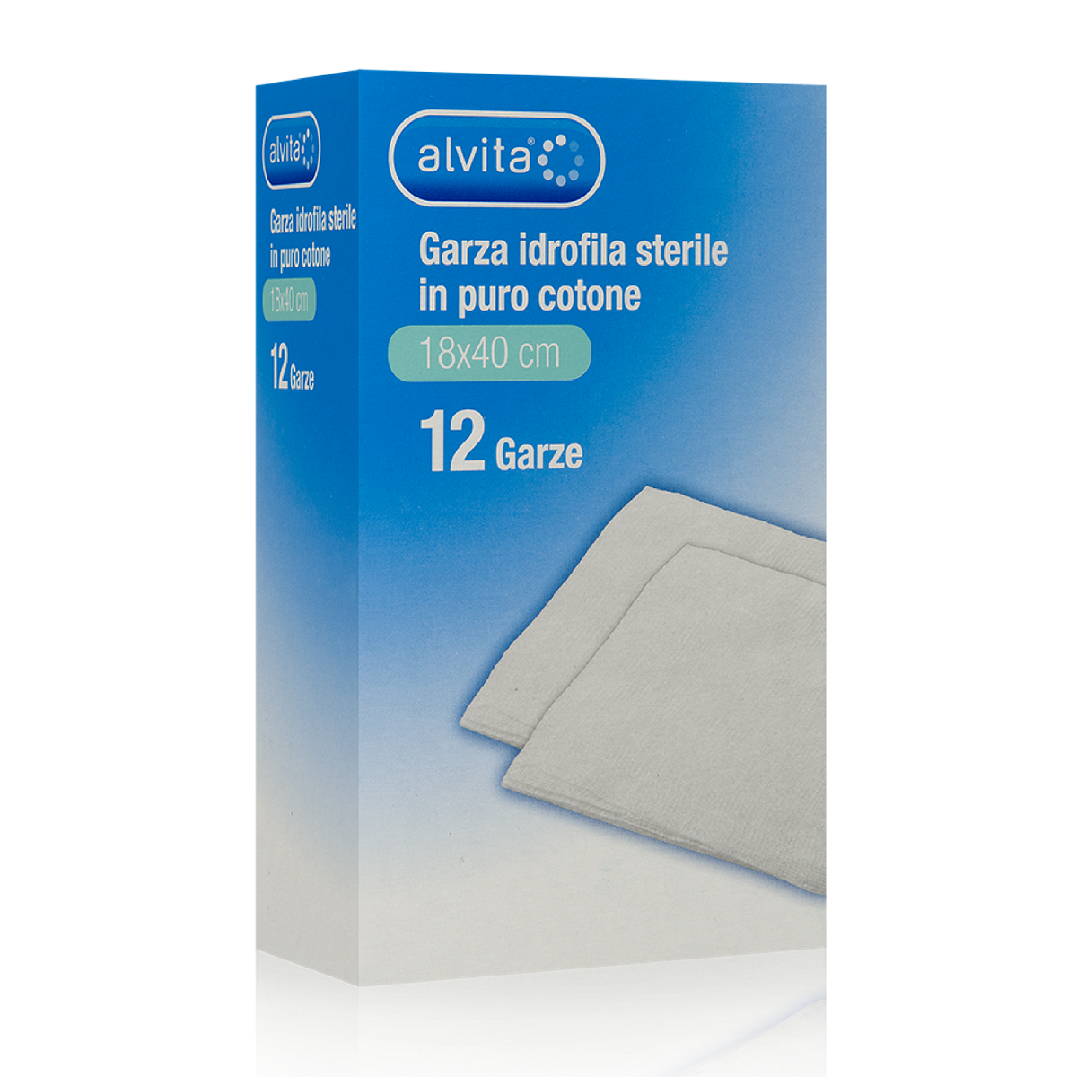 Alvita Garza Sterile 36x40 cm 12 Pezzi