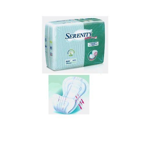 Serenity Soft Dry+ Pannolone Sagomato Maxi Con Aloe 30 Pezzi