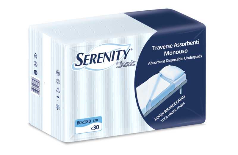 Serenity® Traverse Assorbenti Monouso 80 x 180 cm