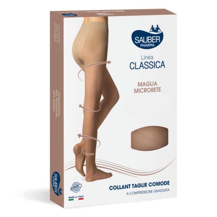 Sauber Linea Classica Taglie Comode 70 Den Neutro Beige Taglia 4