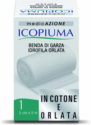 Icopiuma Benda Di Garza Idrofila Orlata m 5x5 cm