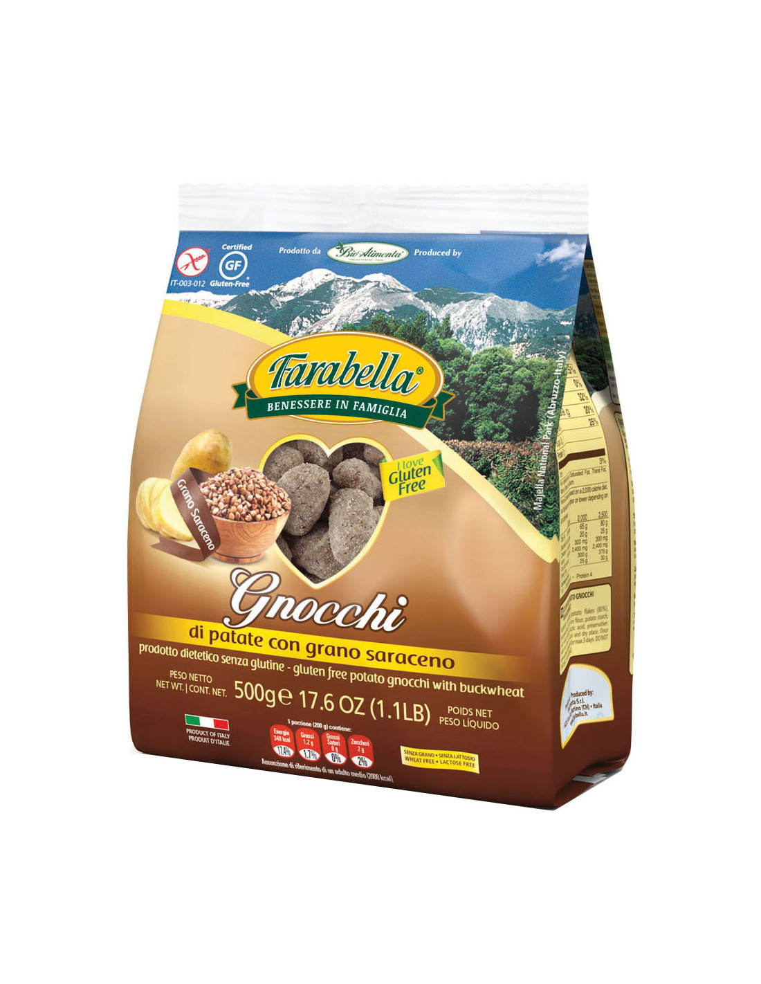 Farabella Senza Glutine Pasta Gnocchi Patate Grano 500 g