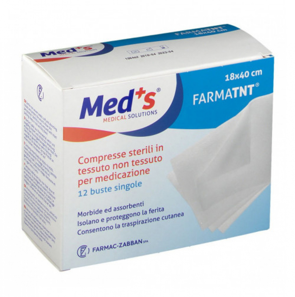 Med's Compresse Di Garza Sterile TNT 18 x 40 cm 12 Pezzi