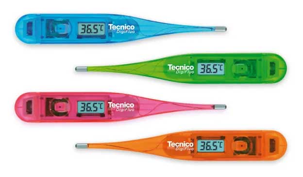 Tecnico DigiFluo Termometro Digitale Punta Rigida Colore Verde