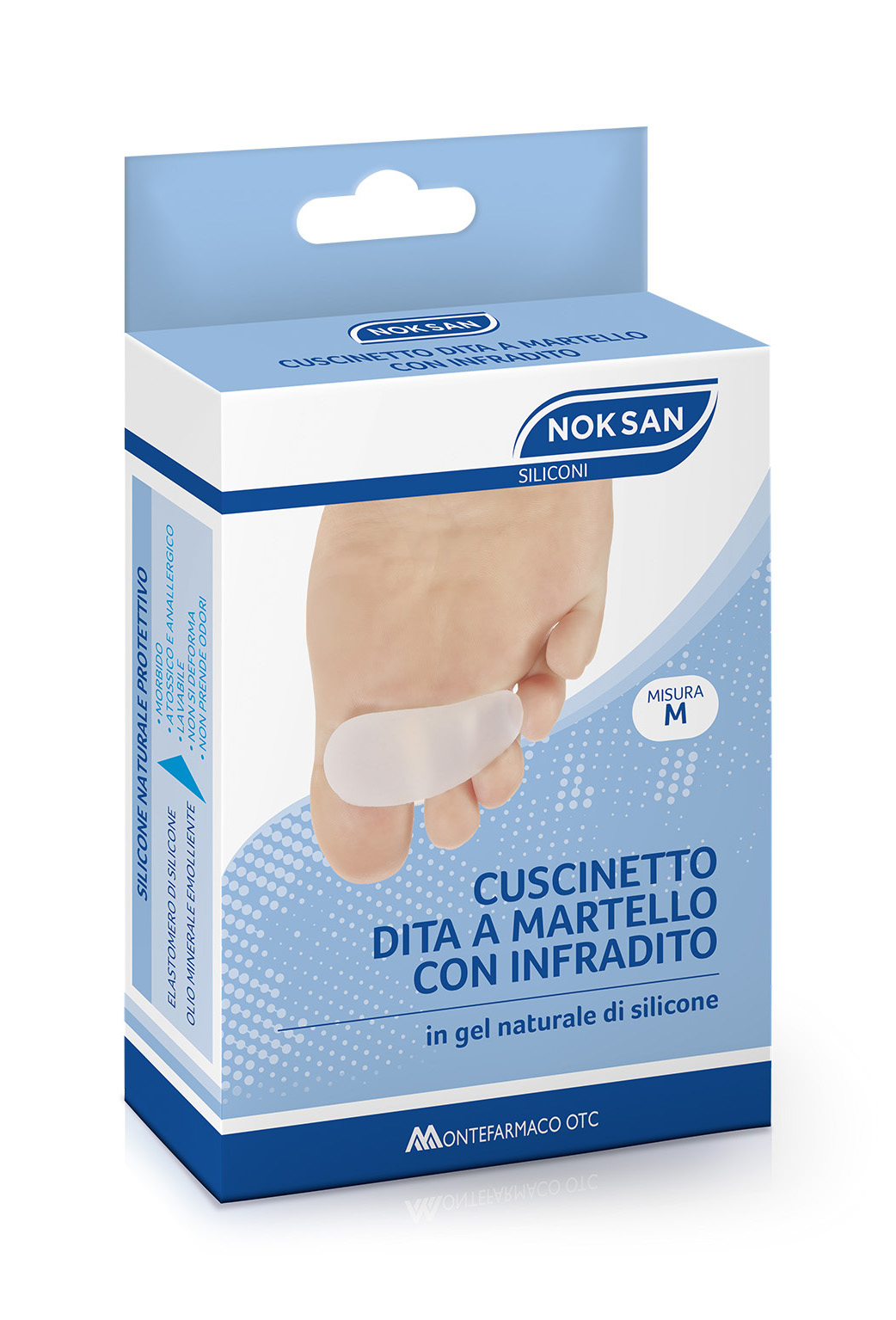 Nok San Cuscinetto Dita A Martello Con Infradito Taglia M 2 Pezzi