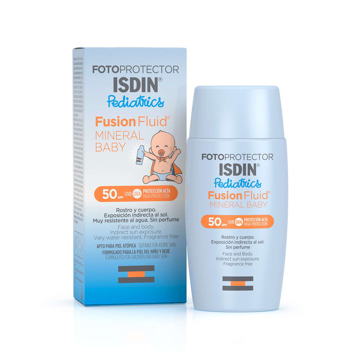 Fotoprotector ISDIN Fusion Fluido Minerale Baby Pediatrics SPF 50 Protezione Bambini 50 ml