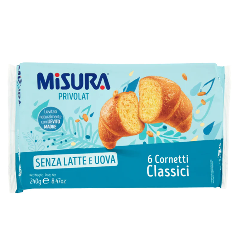 Misura cornetti privolat classico senza olio di palma 240 g