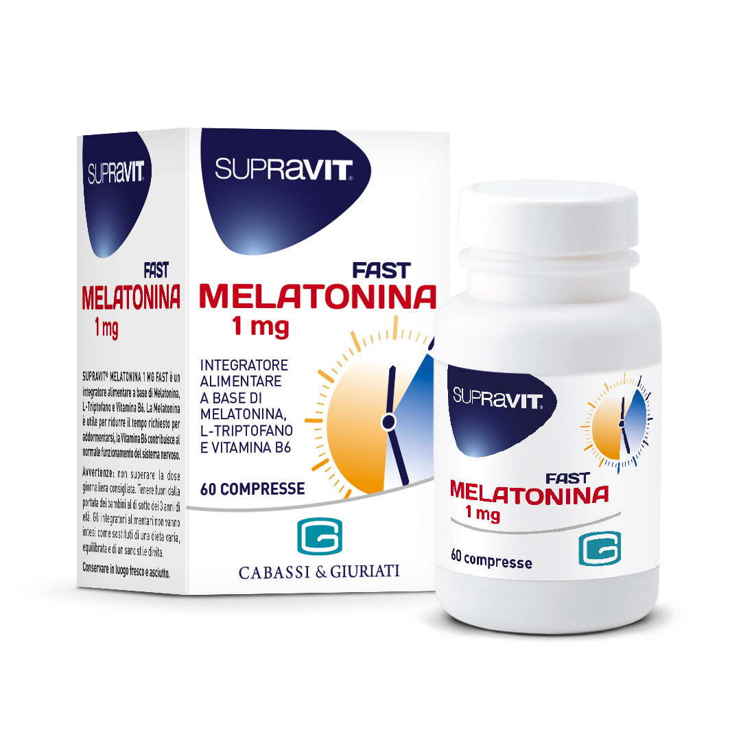 Supravit Melatonina Fast Integtratore Sonno 60 Compresse